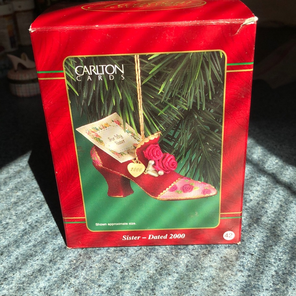 Carlton Cards Shoe ornament 2000